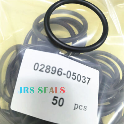 02896-05037 0289605037 กระบอกไฮดรอลิก Loader Lift Tift พวงมาลัยชุดซีล NBR สีดำ Oring Seal