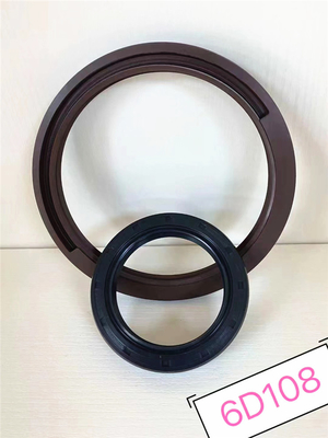 6D108 S6K 6D34 6D31 6D95 ซีลน้ำมันเพลาข้อเหวี่ยงด้านหน้าสำหรับเครื่องยนต์รถขุด