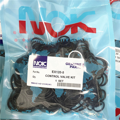 EX120-1 EX120-5 ชุดซีลวาล์วควบคุม วัสดุยาง NBR ของฮิตาชิ