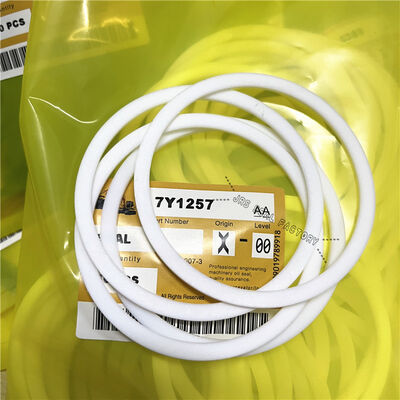 7Y1257 7Y-1257 Lift Tift พวงมาลัยไฮดรอลิกกระบอก Loader ชุดซีล PTFE สีขาว Back up Seal