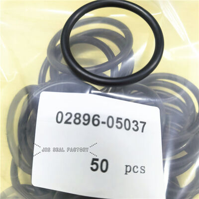 02896-05037 0289605037 กระบอกไฮดรอลิก Loader Lift Tift พวงมาลัยชุดซีล NBR สีดำ Oring Seal